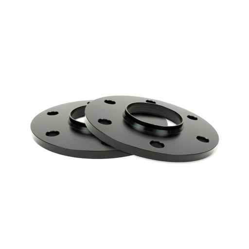 Pair of 3/8-inch forged aluminum wheel spacers with 6x5.5 bolt pattern for GM 1500 trucks.